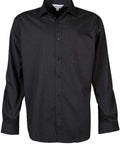 Aussie Pacific Men's Kingswood Long Sleeve Shirt 1910l Corporate Wear Aussie Pacific Black XXS 