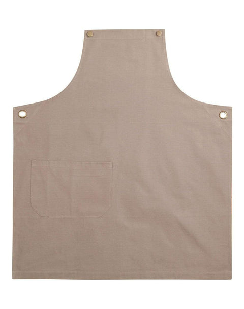 Australian Industrial Wear Hospitality & Chefwear Khaki BRUNSWICK bib apron m3200
