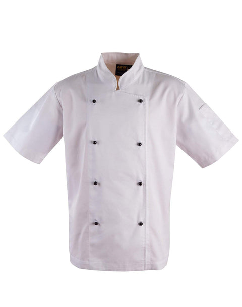Australian Industrial Wear Hospitality & Chefwear White / 2XS CHEF’S SHORT SLEEVE JACKET CJ02