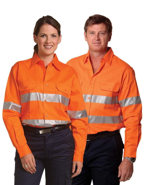 Australian Industrial Wear Work Wear COTTON DRILL SAFETY SHIRT - Unisex SW52
