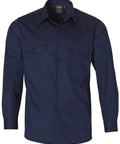 Australian Industrial Wear Work Wear Navy / S COTTON work shirt WT02