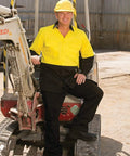 Australian Industrial Wear Work Wear Black/Yellow / S EASY BREEZY SAFETY Men's SW67