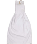 Australian Industrial Wear Work Wear White / 38 x 65 cm GOLF TOWEL with ring & hook TW01A
