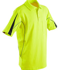 Australian Industrial Wear Work Wear Fluoro Yellow/Navy / S HI-VIS LEGEND SHORT SLEEVE POLO Mens' SW25A