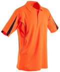 Australian Industrial Wear Work Wear Fluoro Orange/Navy / S HI-VIS LEGEND SHORT SLEEVE POLO Mens' SW25A