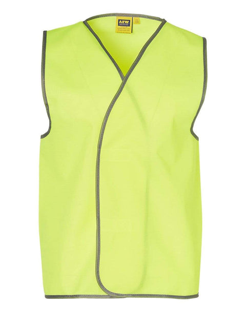 Australian Industrial Wear Work Wear Yellow / S-M Hi-Vis SAFETY VEST Adult SW02A