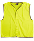 Australian Industrial Wear Work Wear Yellow / 4K-6K Hi-Vis SAFETY VEST Kid's SW02K