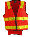 Australian Industrial Wear Work Wear Fluoro red/ Yellow / M Hi-Vis SAFETY VEST SW10A