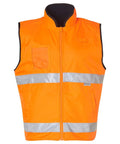 Australian Industrial Wear Work Wear Fluoro Orange/Navy / S Hi-Vis SAFETY VEST SW49