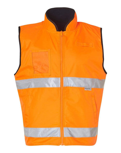 Australian Industrial Wear Work Wear Fluoro Orange/Navy / S Hi-Vis SAFETY VEST SW49