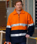 Australian Industrial Wear Work Wear Fluoro Orange/Navy Fluoro Yellow/Navy / S HI-VIS TWO TONE BLUEY JACKET SW31A