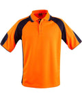 Australian Industrial Wear Work Wear Fluoro Orange/Navy / 2XS HIGH-VIS POLO - Unisex SW61