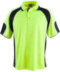 Australian Industrial Wear Work Wear Fluoro Yellow/Navy / 2XS HIGH-VIS POLO - Unisex SW61