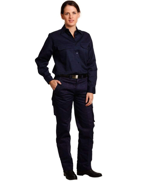 Australian Industrial Wear Work Wear LADIES' HEAVY COTTON DRILL CARGO PANTS WP15