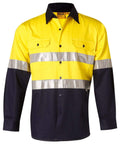 Australian Industrial Wear Work Wear long sleeve SAFETY SHIRT SW68