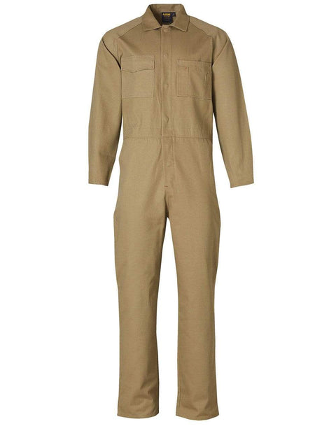 Australian Industrial Wear Work Wear Khaki / 87S MEN'S COVERALL Stout Size WA08
