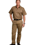 Australian Industrial Wear Work Wear Black / 74L MEN'S HEAVY COTTON PRE-SHRUNK DRILL PANTS Long Leg WP13