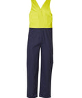 Australian Industrial Wear Work Wear Fluoro Yellow/Navy / 87S Men's OVERALL Stout Size SW202