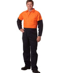 Australian Industrial Wear Work Wear Orange/Navy / 77R MEN'S TWO TONE COVERALL Regular Size SW204