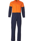 Australian Industrial Wear Work Wear Orange/Navy / 77R Men's TWO TONE COVERALL Regular Size SW204