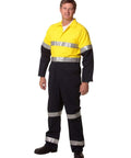 Australian Industrial Wear Work Wear Orange/Navy / 77R MEN'S TWO TONE COVERALL SW207