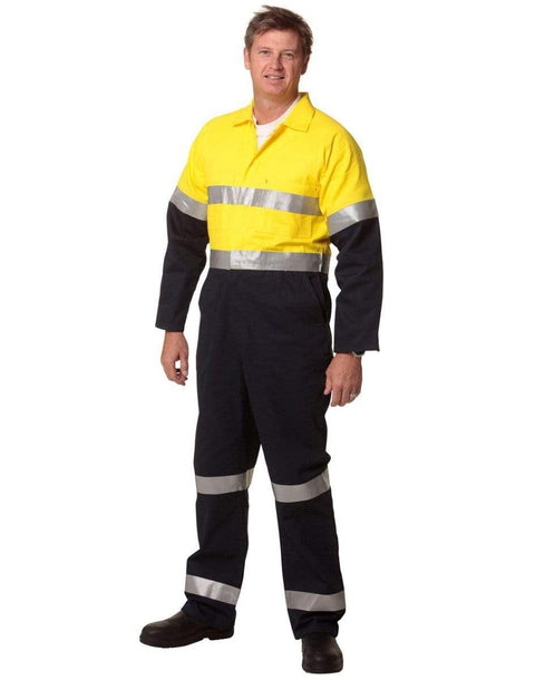 Australian Industrial Wear Work Wear Orange/Navy / 77R MEN'S TWO TONE COVERALL SW207