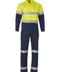 Australian Industrial Wear Work Wear Yellow/Navy / 77R Men's TWO TONE COVERALL SW207