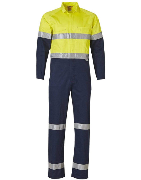 Australian Industrial Wear Work Wear Yellow/Navy / 77R Men's TWO TONE COVERALL SW207