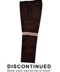 Australian Industrial Wear Work Wear Black / 74L PRE-SHRUNK DRILL PANTS WITH 3M TAPES Long Leg WP13HV