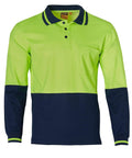 Australian Industrial Wear Work Wear Fluoro Yellow/Navy / S SAFETY POLO SW11