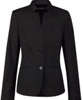 Benchmark Corporate Wear Black / 6 BENCHMARK Ladies’ Wool Blend Stretch Reverse Lapel Jacket M9202