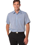 Benchmark Corporate Wear BENCHMARK Men's Fine Chambray Short Sleeve Shirt M7011