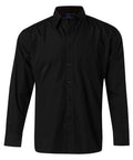 Benchmark Corporate Wear Black / S BENCHMARK Men's Poplin Long Sleeve Business Shirt BS01L