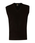 Benchmark Corporate Wear Black / S BENCHMARK Men's V-Neck Knit vest WJ02