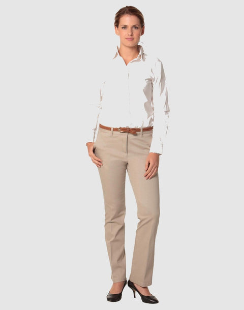 Benchmark Corporate Wear Sandstone / 6 BENCHMARK Women's Chino Pants M9460
