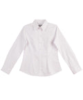 Benchmark Corporate Wear White / 6 BENCHMARK Women's CVC Oxford Long Sleeve Shirt M8040
