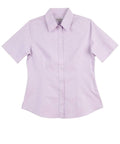 Benchmark Corporate Wear Lilac / 6 BENCHMARK Women's CVC Oxford Short Sleeve Shirt M8040S