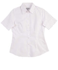 Benchmark Corporate Wear White / 6 BENCHMARK Women's CVC Oxford Short Sleeve Shirt M8040S