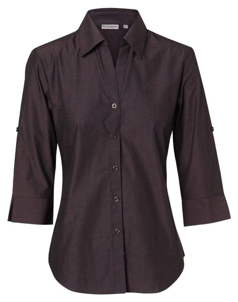Benchmark Corporate Wear Charcoal / 6 BENCHMARK Women's Nano ™ Tech 3/4 Sleeve Shirt M800