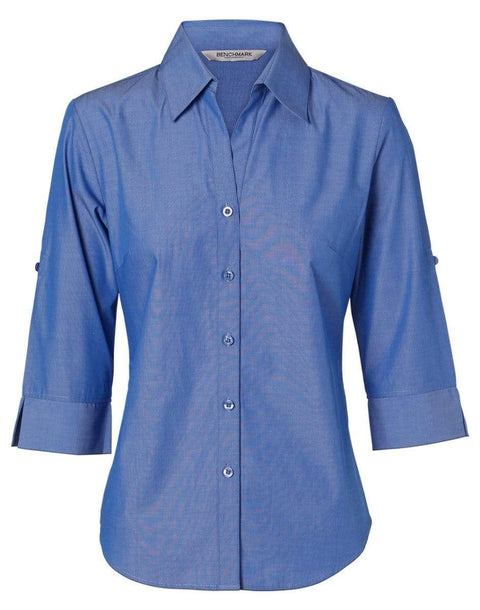Benchmark Corporate Wear Indigo Blue / 6 BENCHMARK Women's Nano ™ Tech 3/4 Sleeve Shirt M800