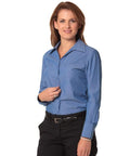 Benchmark Corporate Wear BENCHMARK Women's Nano ™ Tech Long Sleeve Shirt M8002