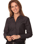 Benchmark Corporate Wear Charcoal / 6 BENCHMARK Women's Nano ™ Tech Long Sleeve Shirt M8002