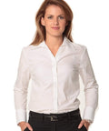 Benchmark Corporate Wear White / 6 BENCHMARK Women's Nano ™ Tech Long Sleeve Shirt M8002