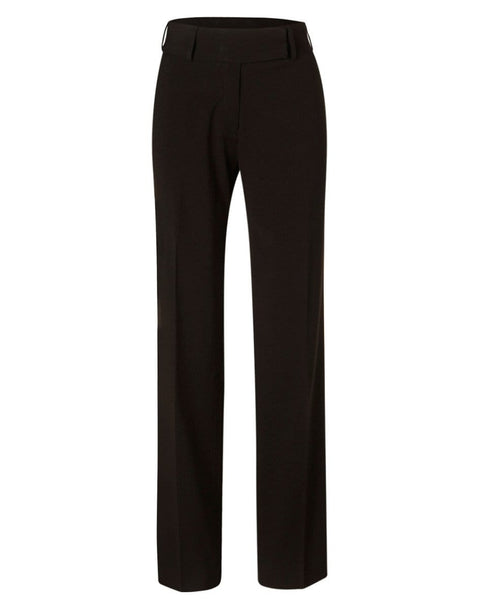Benchmark Corporate Wear Black/Charcoal / 6 BENCHMARK Women's Poly/Viscose Stretch Stripe Low Rise Pants M9430