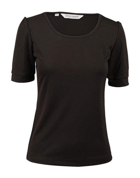 Benchmark Corporate Wear Black / 6 BENCHMARK Women's Scoop Neck T-Top M8800