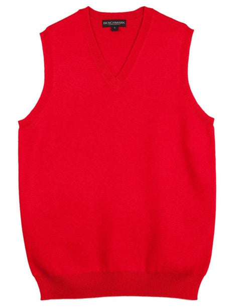 Benchmark Corporate Wear Red / XS/8 BENCHMARK Women’s V-Neck Vest M9601