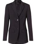 Benchmark Corporate Wear Black / 6 BENCHMARK Women's Wool Blend Stretch Mid Length Jacket M9200