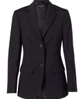 Benchmark Corporate Wear Navy / 6 BENCHMARK Women's Wool Blend Stretch Mid Length Jacket M9200
