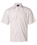 Benchmark Corporate Wear White / S BENCHMARKMen's Poplin Short Sleeve Business Shirt BS01S