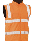 Bisley Workwear Work Wear Rail Orange / XS Bisley TAPED HI VIS RAIL WET WEATHER VEST BV0364T